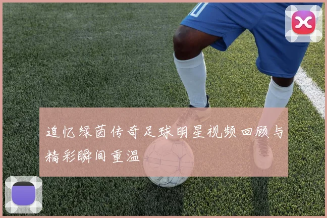 追忆绿茵传奇足球明星视频回顾与精彩瞬间重温